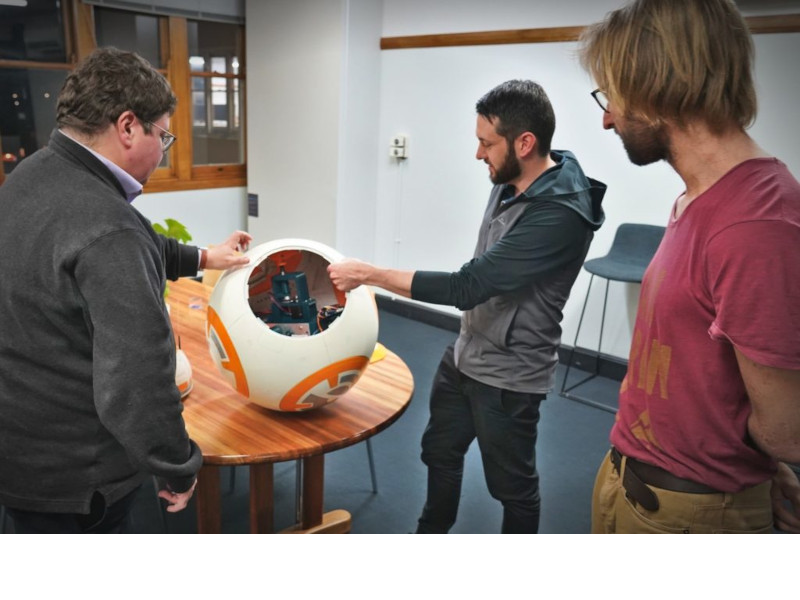 One of our members showing off his BB-8