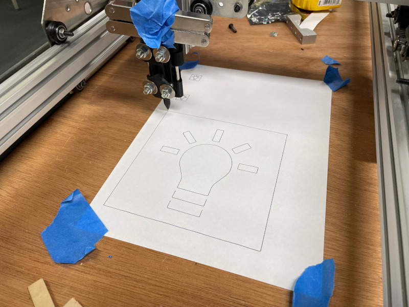 Plotter in action